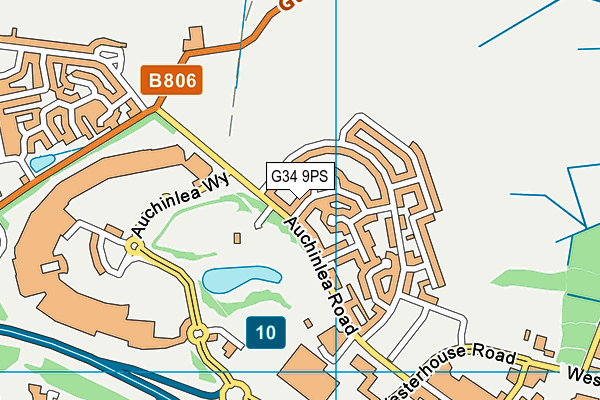 G34 9PS map - OS VectorMap District (Ordnance Survey) G34 9PS map - OS VectorMap District (Ordnance Survey)