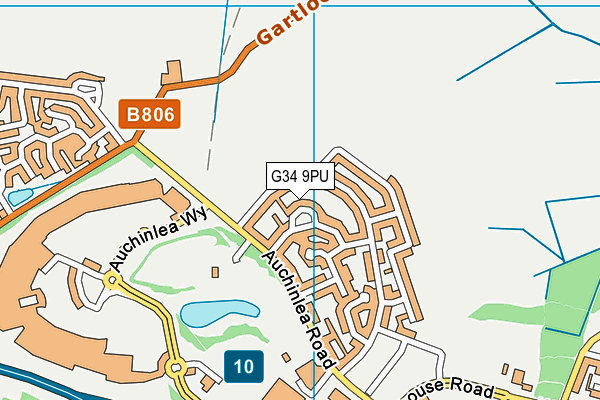 G34 9PU map - OS VectorMap District (Ordnance Survey) G34 9PU map - OS VectorMap District (Ordnance Survey)