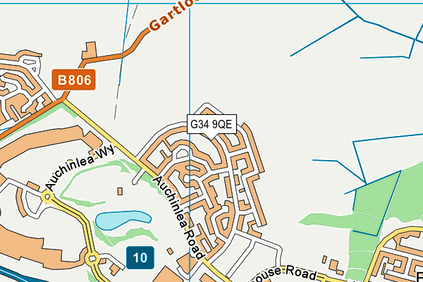 G34 9QE map - OS VectorMap District (Ordnance Survey) G34 9QE map - OS VectorMap District (Ordnance Survey)