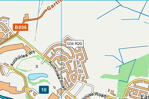 G34 9QG map - OS VectorMap District (Ordnance Survey) G34 9QG map - OS VectorMap District (Ordnance Survey)