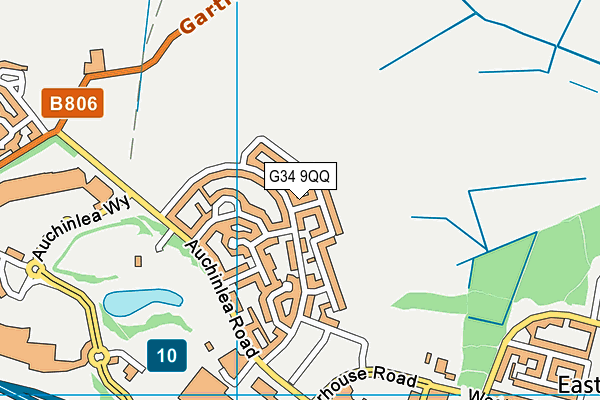 G34 9QQ map - OS VectorMap District (Ordnance Survey) G34 9QQ map - OS VectorMap District (Ordnance Survey)
