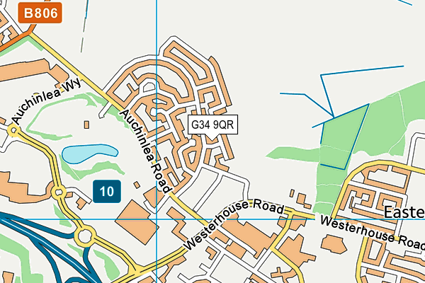 G34 9QR map - OS VectorMap District (Ordnance Survey) G34 9QR map - OS VectorMap District (Ordnance Survey)