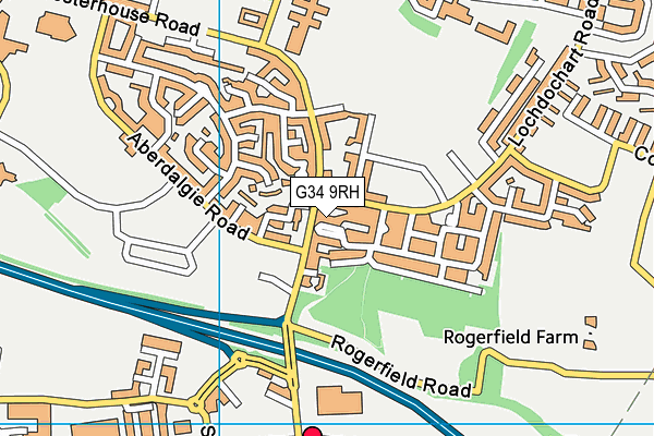 G34 9RH map - OS VectorMap District (Ordnance Survey) G34 9RH map - OS VectorMap District (Ordnance Survey)