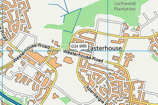 G34 9RR map - OS VectorMap District (Ordnance Survey) G34 9RR map - OS VectorMap District (Ordnance Survey)