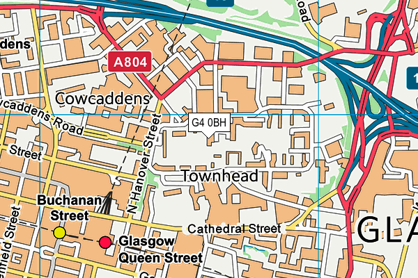 G4 0BH map - OS VectorMap District (Ordnance Survey)