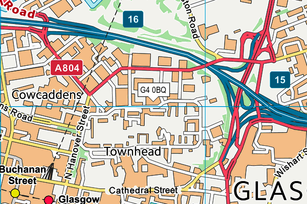 G4 0BQ map - OS VectorMap District (Ordnance Survey) G4 0BQ map - OS VectorMap District (Ordnance Survey)
