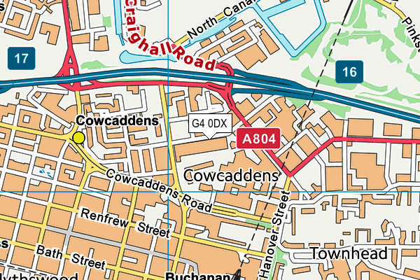 G4 0DX map - OS VectorMap District (Ordnance Survey) G4 0DX map - OS VectorMap District (Ordnance Survey)