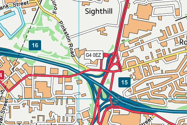 G4 0EZ map - OS VectorMap District (Ordnance Survey) G4 0EZ map - OS VectorMap District (Ordnance Survey)