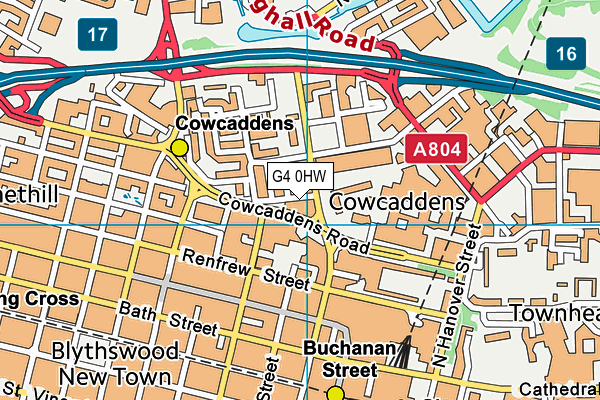 G4 0HW map - OS VectorMap District (Ordnance Survey) G4 0HW map - OS VectorMap District (Ordnance Survey)