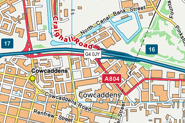 G4 0JY map - OS VectorMap District (Ordnance Survey)