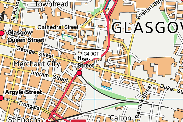 G4 0QT map - OS VectorMap District (Ordnance Survey)