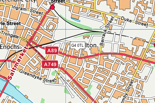 G4 0TL map - OS VectorMap District (Ordnance Survey)