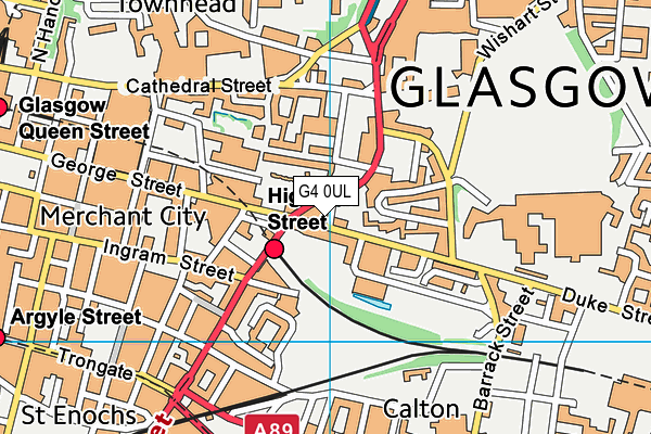 G4 0UL map - OS VectorMap District (Ordnance Survey) G4 0UL map - OS VectorMap District (Ordnance Survey)
