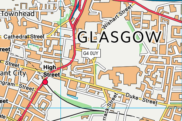 G4 0UY map - OS VectorMap District (Ordnance Survey)