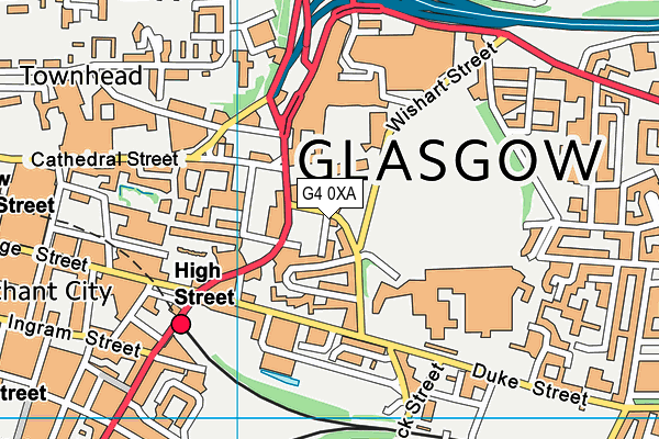 G4 0XA map - OS VectorMap District (Ordnance Survey) G4 0XA map - OS VectorMap District (Ordnance Survey)