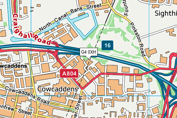 G4 0XH map - OS VectorMap District (Ordnance Survey) G4 0XH map - OS VectorMap District (Ordnance Survey)