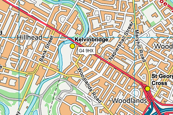 G4 9HX map - OS VectorMap District (Ordnance Survey)