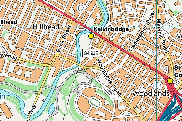 G4 9JE map - OS VectorMap District (Ordnance Survey)