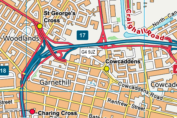 G4 9JZ map - OS VectorMap District (Ordnance Survey) G4 9JZ map - OS VectorMap District (Ordnance Survey)