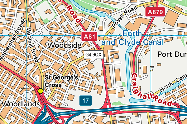 G4 9QX map - OS VectorMap District (Ordnance Survey)