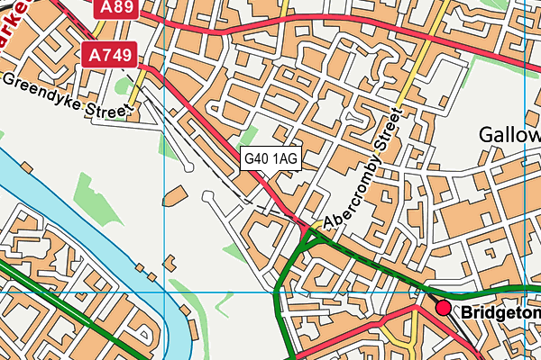 G40 1AG map - OS VectorMap District (Ordnance Survey) G40 1AG map - OS VectorMap District (Ordnance Survey)