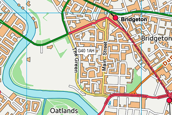 G40 1AH map - OS VectorMap District (Ordnance Survey) G40 1AH map - OS VectorMap District (Ordnance Survey)