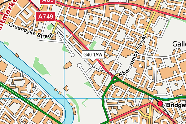 G40 1AW map - OS VectorMap District (Ordnance Survey) G40 1AW map - OS VectorMap District (Ordnance Survey)