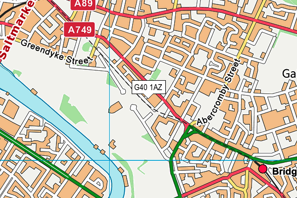 G40 1AZ map - OS VectorMap District (Ordnance Survey) G40 1AZ map - OS VectorMap District (Ordnance Survey)