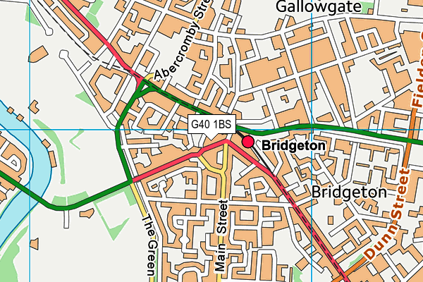 G40 1BS map - OS VectorMap District (Ordnance Survey) G40 1BS map - OS VectorMap District (Ordnance Survey)
