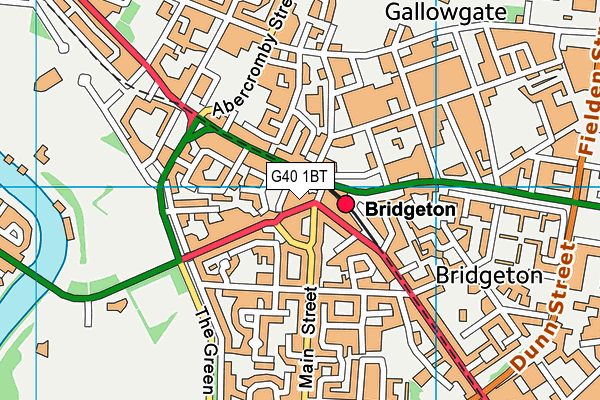 G40 1BT map - OS VectorMap District (Ordnance Survey) G40 1BT map - OS VectorMap District (Ordnance Survey)