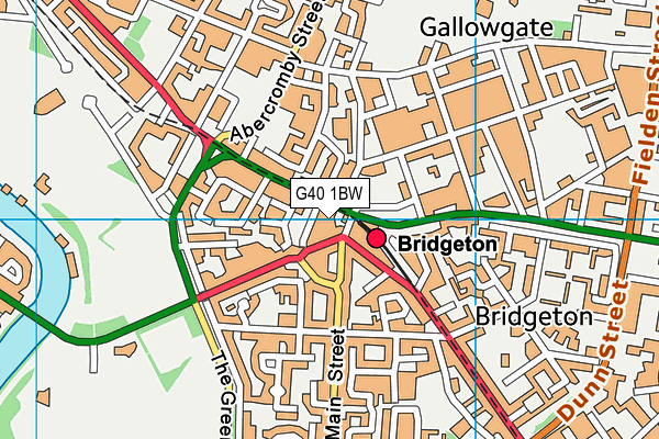 G40 1BW map - OS VectorMap District (Ordnance Survey) G40 1BW map - OS VectorMap District (Ordnance Survey)