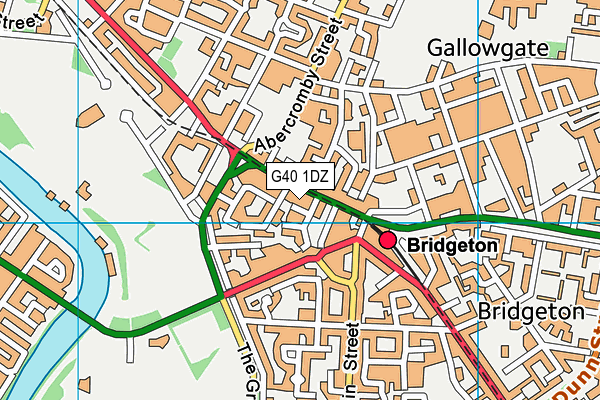 G40 1DZ map - OS VectorMap District (Ordnance Survey) G40 1DZ map - OS VectorMap District (Ordnance Survey)