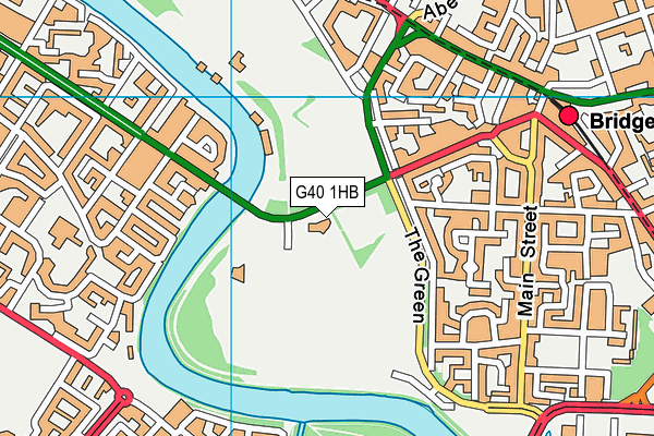 G40 1HB map - OS VectorMap District (Ordnance Survey)