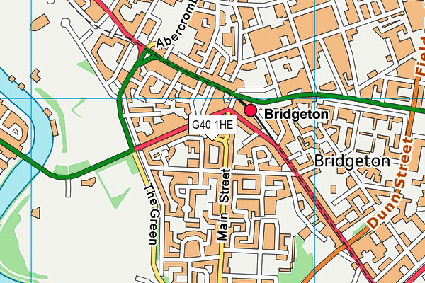 G40 1HE map - OS VectorMap District (Ordnance Survey) G40 1HE map - OS VectorMap District (Ordnance Survey)