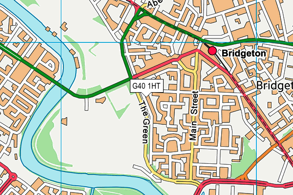 G40 1HT map - OS VectorMap District (Ordnance Survey)