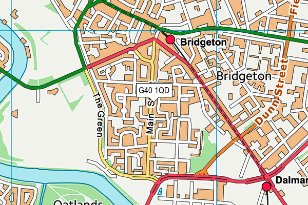 G40 1QD map - OS VectorMap District (Ordnance Survey) G40 1QD map - OS VectorMap District (Ordnance Survey)