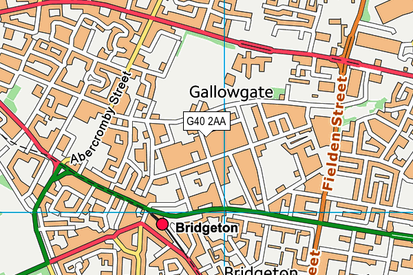 G40 2AA map - OS VectorMap District (Ordnance Survey) G40 2AA map - OS VectorMap District (Ordnance Survey)