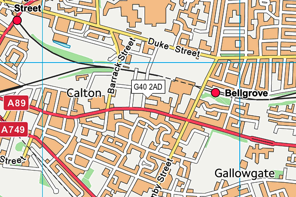 G40 2AD map - OS VectorMap District (Ordnance Survey) G40 2AD map - OS VectorMap District (Ordnance Survey)