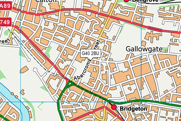 G40 2BU map - OS VectorMap District (Ordnance Survey) G40 2BU map - OS VectorMap District (Ordnance Survey)