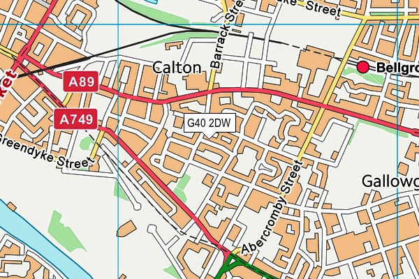 G40 2DW map - OS VectorMap District (Ordnance Survey) G40 2DW map - OS VectorMap District (Ordnance Survey)