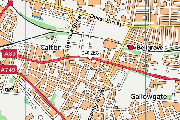 G40 2EG map - OS VectorMap District (Ordnance Survey) G40 2EG map - OS VectorMap District (Ordnance Survey)