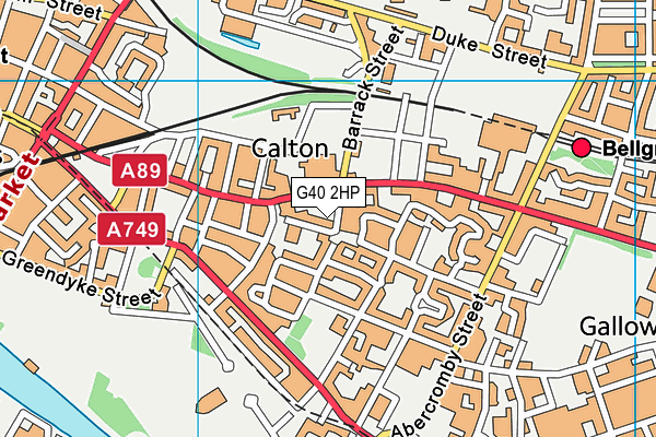 G40 2HP map - OS VectorMap District (Ordnance Survey) G40 2HP map - OS VectorMap District (Ordnance Survey)
