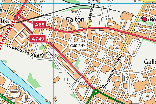 G40 2HY map - OS VectorMap District (Ordnance Survey) G40 2HY map - OS VectorMap District (Ordnance Survey)