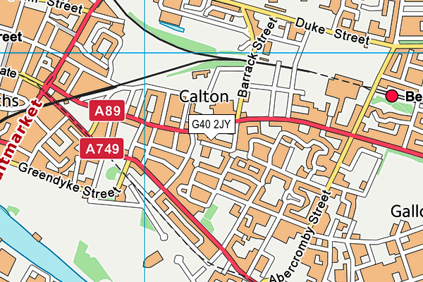 G40 2JY map - OS VectorMap District (Ordnance Survey) G40 2JY map - OS VectorMap District (Ordnance Survey)