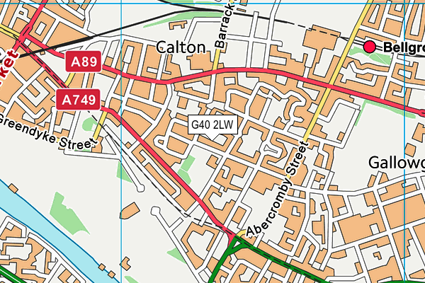 G40 2LW map - OS VectorMap District (Ordnance Survey) G40 2LW map - OS VectorMap District (Ordnance Survey)