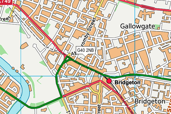 G40 2NB map - OS VectorMap District (Ordnance Survey)