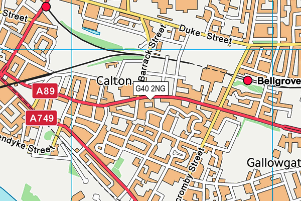 G40 2NG map - OS VectorMap District (Ordnance Survey) G40 2NG map - OS VectorMap District (Ordnance Survey)