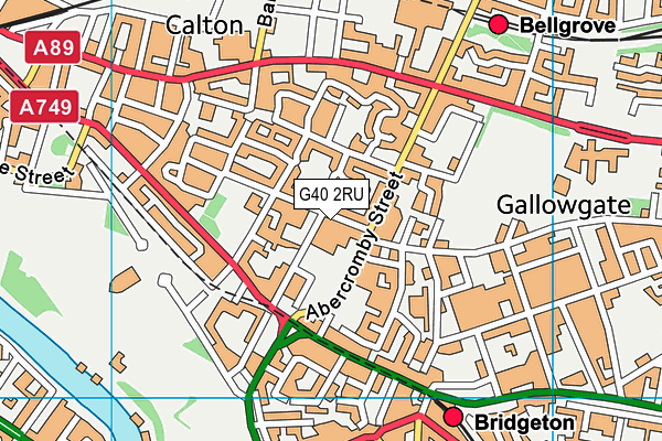G40 2RU map - OS VectorMap District (Ordnance Survey) G40 2RU map - OS VectorMap District (Ordnance Survey)