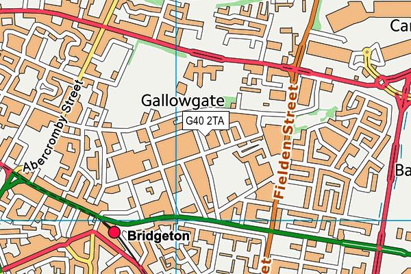 G40 2TA map - OS VectorMap District (Ordnance Survey) G40 2TA map - OS VectorMap District (Ordnance Survey)