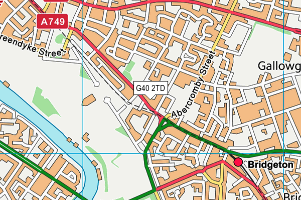 G40 2TD map - OS VectorMap District (Ordnance Survey) G40 2TD map - OS VectorMap District (Ordnance Survey)